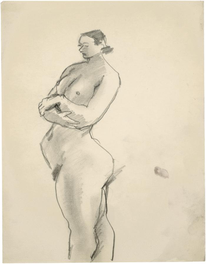 [Standing female nude]