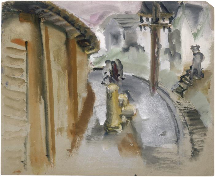 [Street with hydrant]