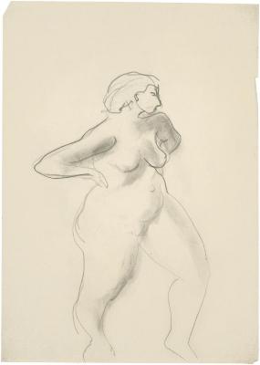 [Standing female nude]