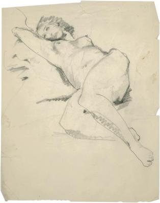 [Reclining female nude]