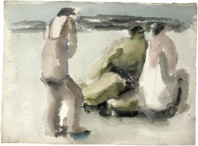 [Bathers on the beach]