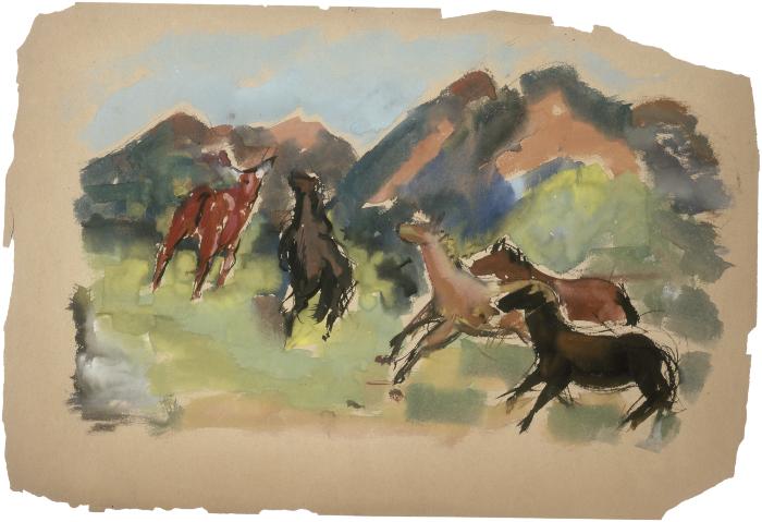 [Horses and mountains]