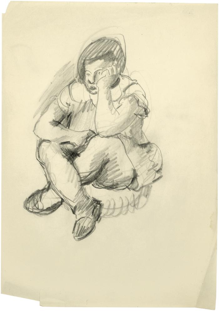 [Seated girl]