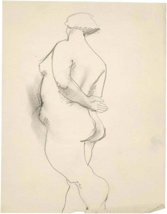 [Standing female nude]