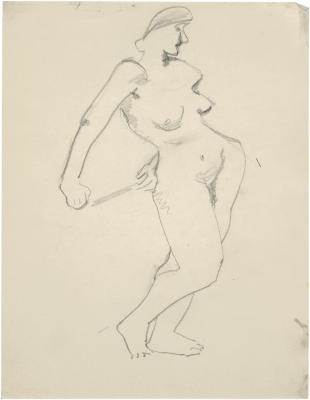 [Standing female nude]