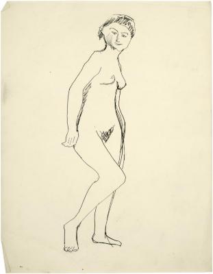 [Female nude standing]