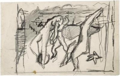 [Female nudes in landscape]