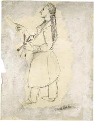 [Standing woman painting]