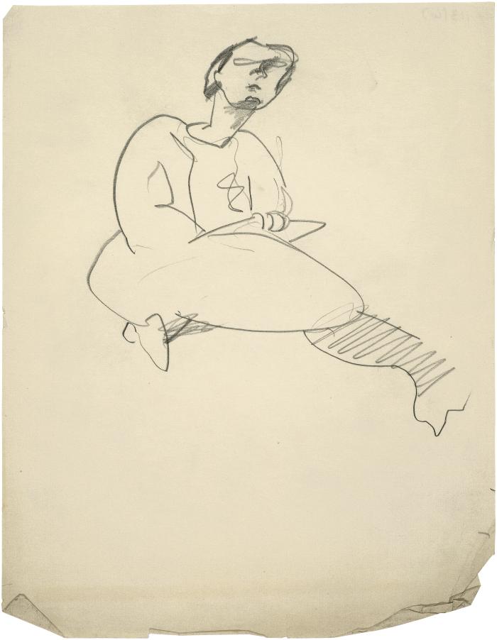 [Seated woman]
