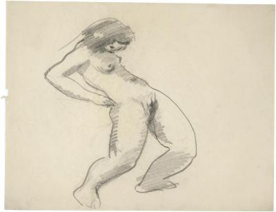 [Standing female nude]