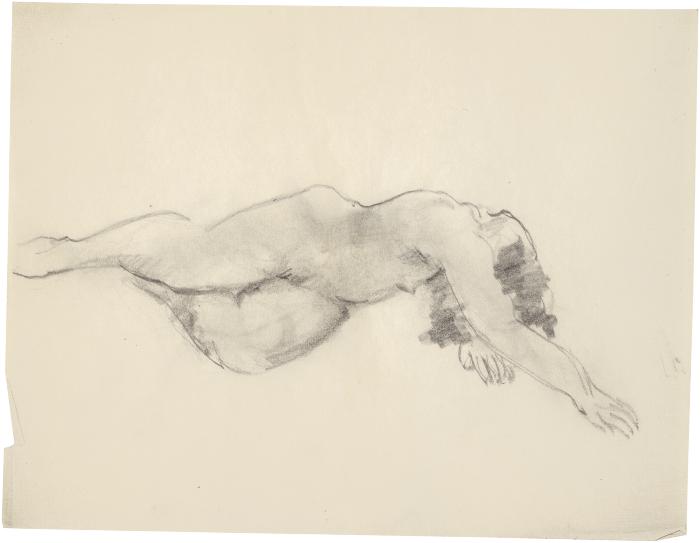 [Reclining female nude]