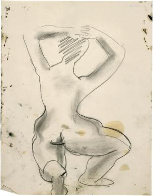 [Kneeling female nude]