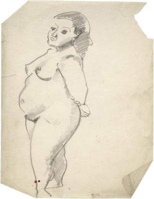 [Standing female nude]