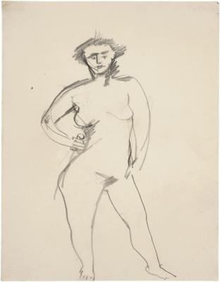 [Standing female nude]