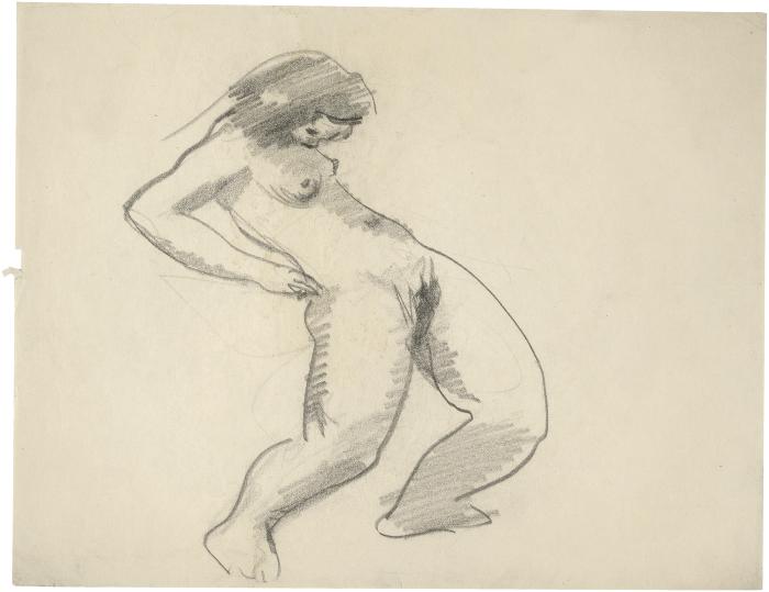 [Standing female nude]