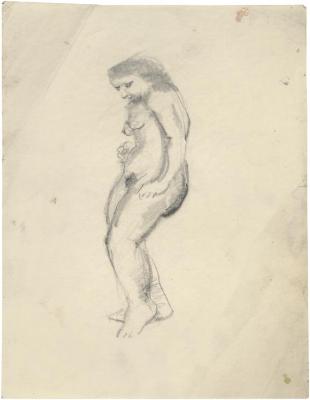 [Standing female nude]