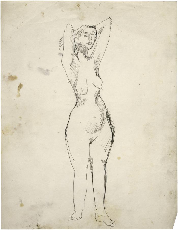 [Standing female nude]
