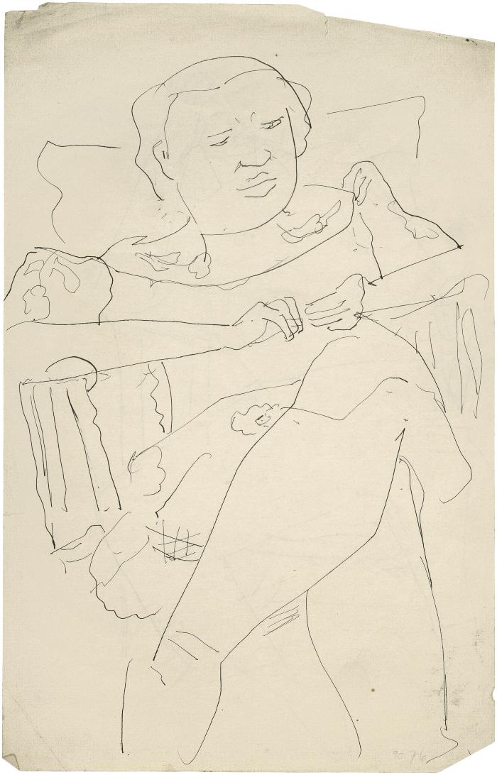 [Woman in armchair]