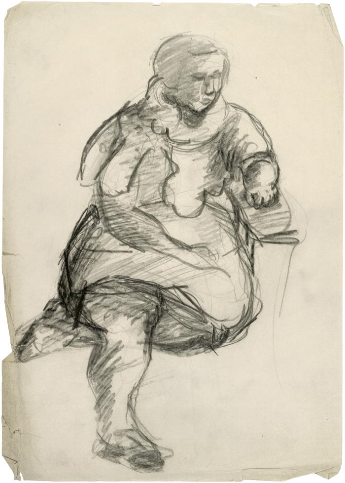 [Seated woman]