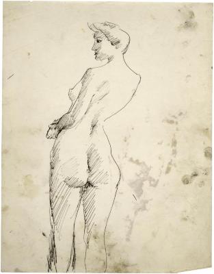 [Standing female nude]