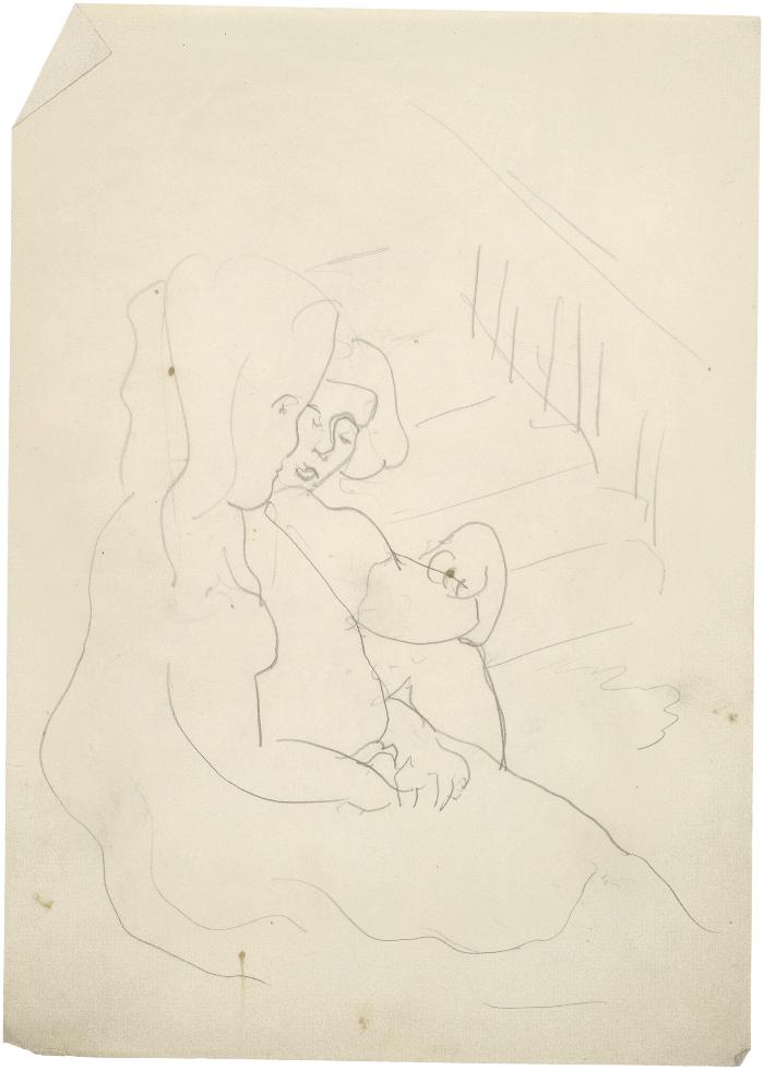 [Two seated women]