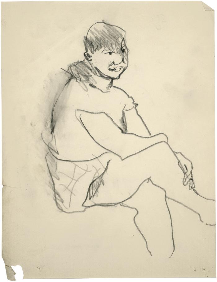 [Seated woman]