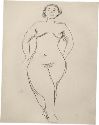 [Standing female nude]