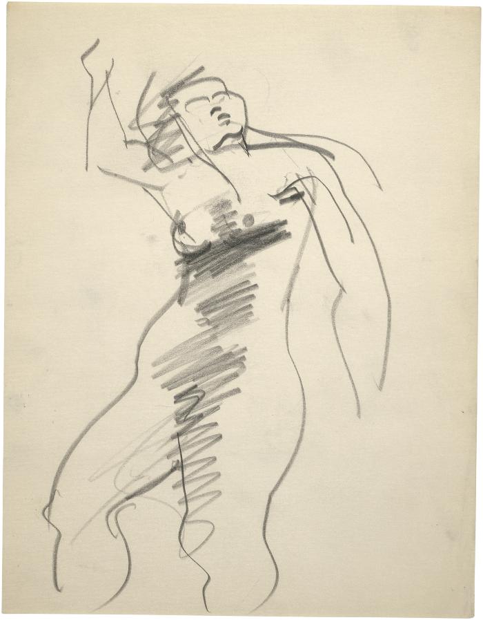 [Standing female nude]