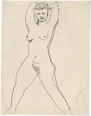 [Standing female nude]