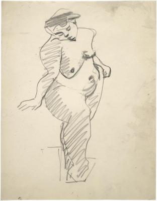 [Standing female nude]