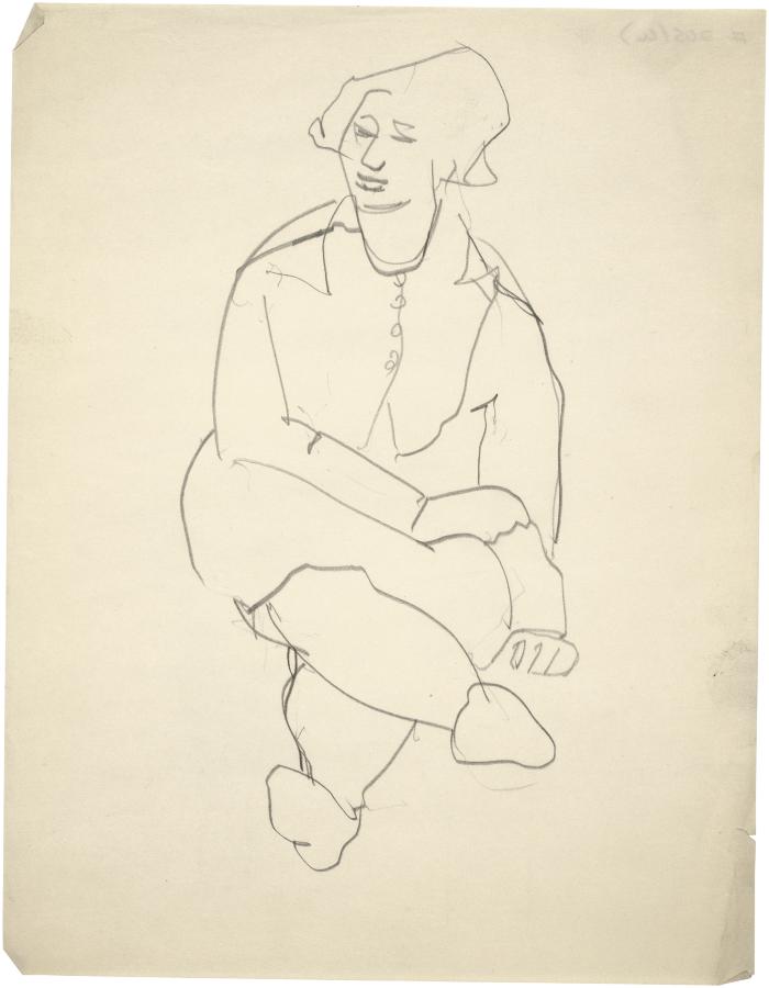 [Seated woman]
