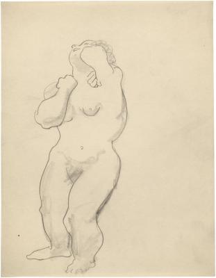 [Standing female nude]