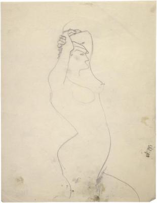 [Standing female nude]