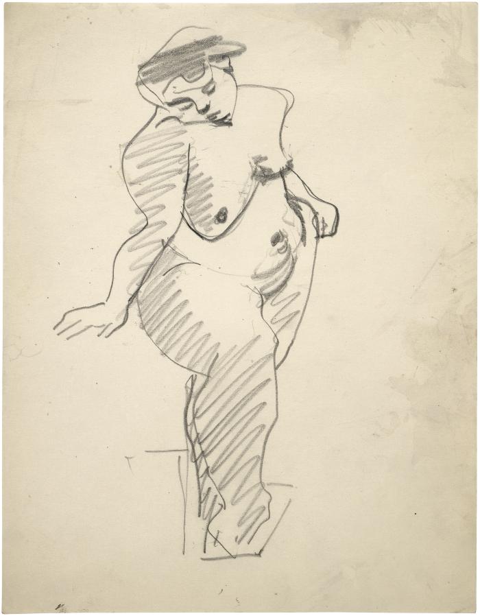 [Standing female nude]