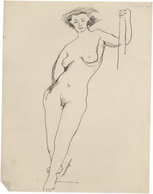 [Standing female nude]