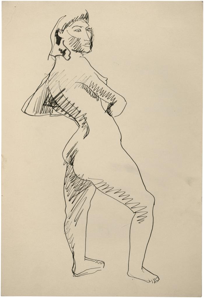 [Standing female nude]