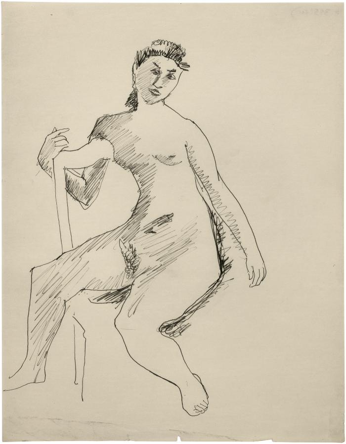 [Female nude in chair]