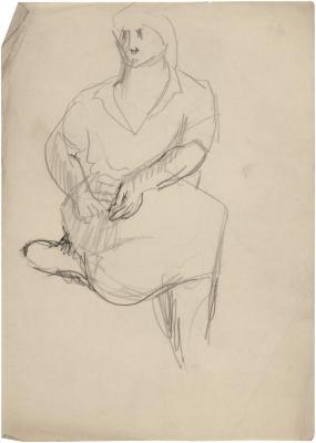 [Seated woman]