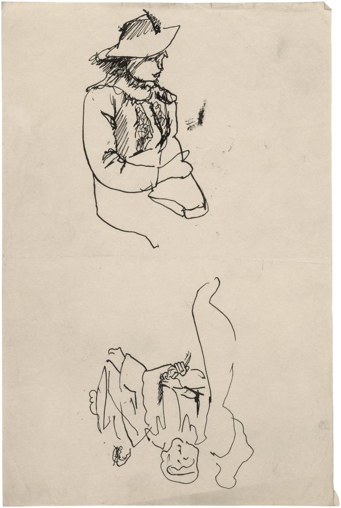 [Seated woman / figure group]