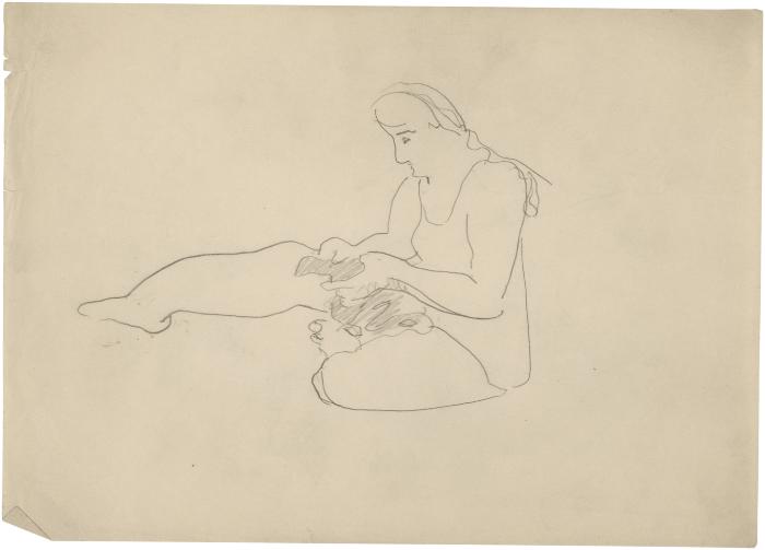 [Seated woman]