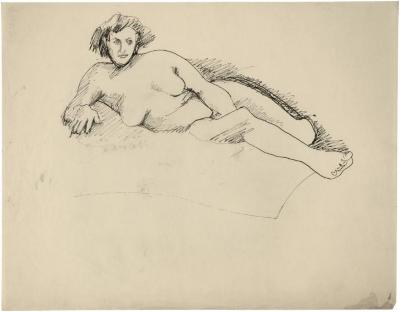 [Reclining female nude]