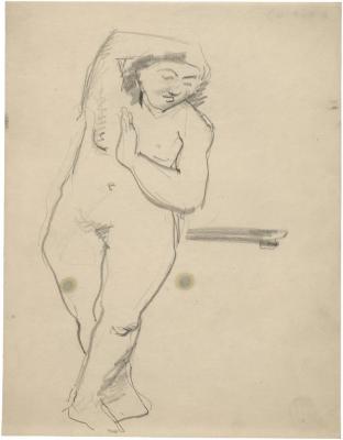 [Standing female nude]