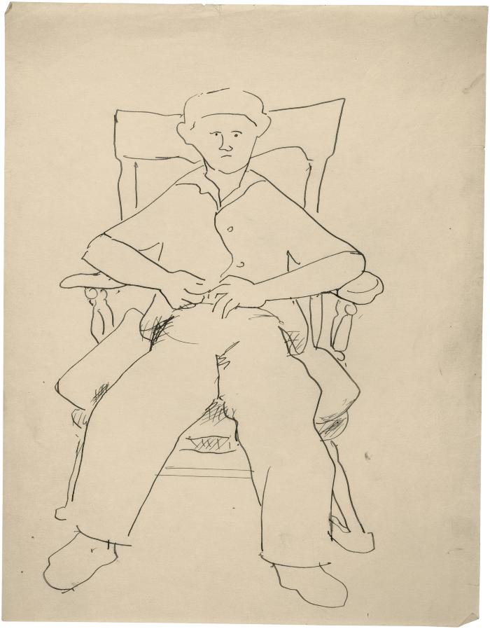 [Boy in rocking chair]