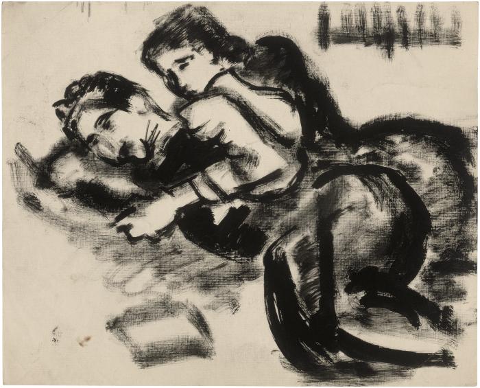 [Two reclining women]