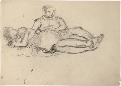 [Two reclining women]