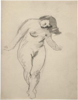 [Standing female nude]