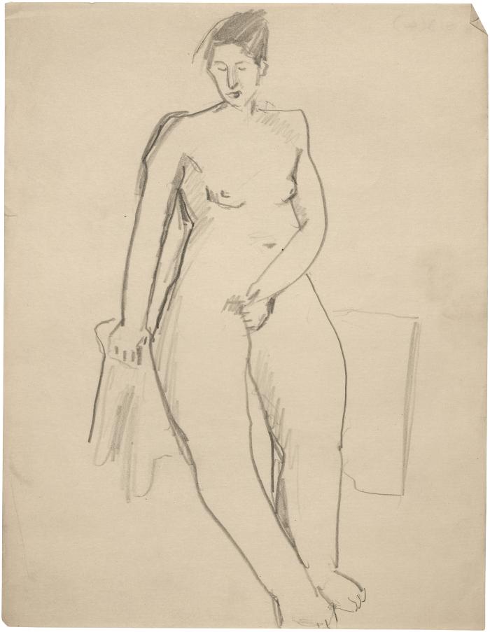 [Standing female nude]