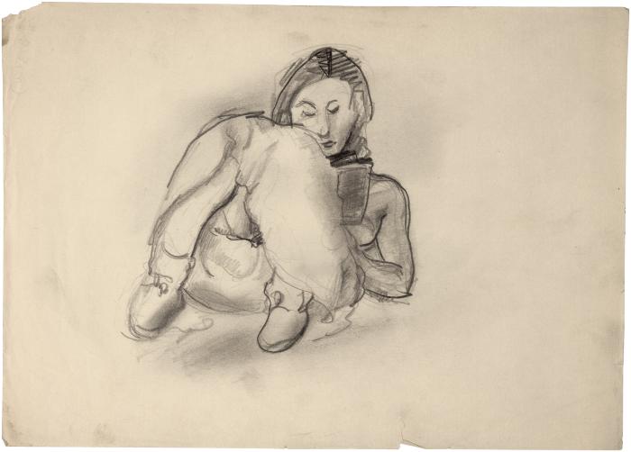 [Reclining woman reading]