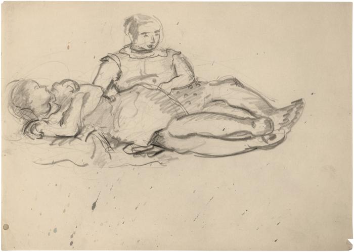 [Two reclining women]