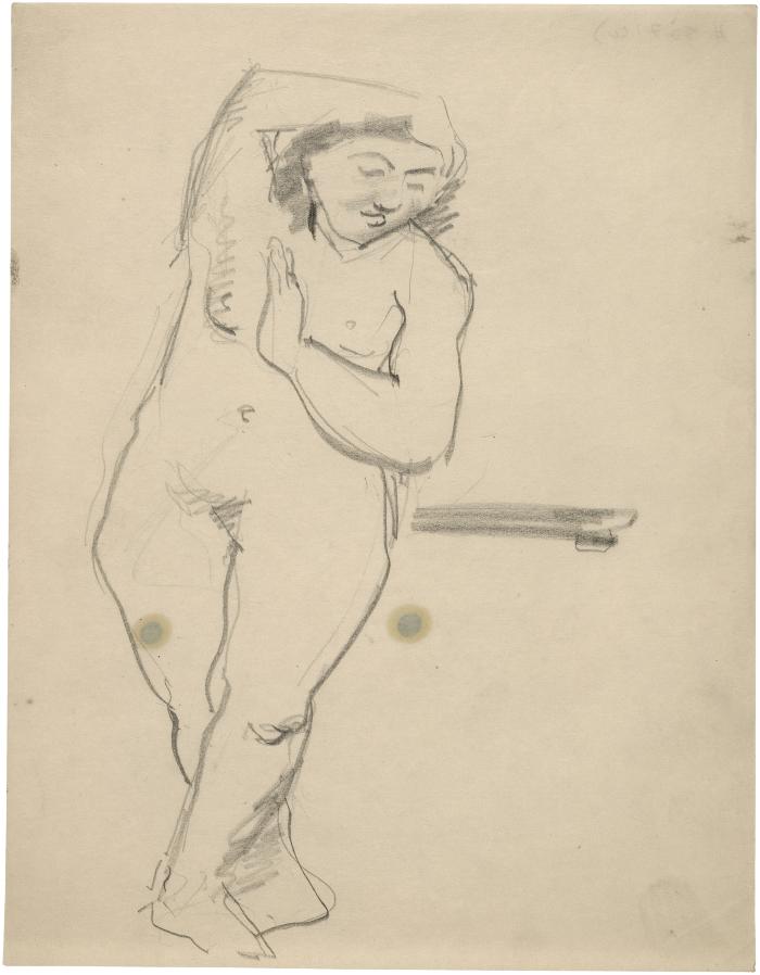 [Standing female nude]